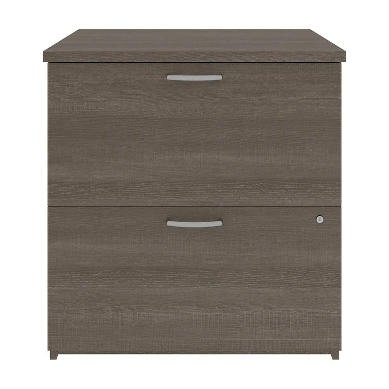 Classificatore laterale a 2 cassetti, 73,5 cm – Grigio Corteccia / Antigua