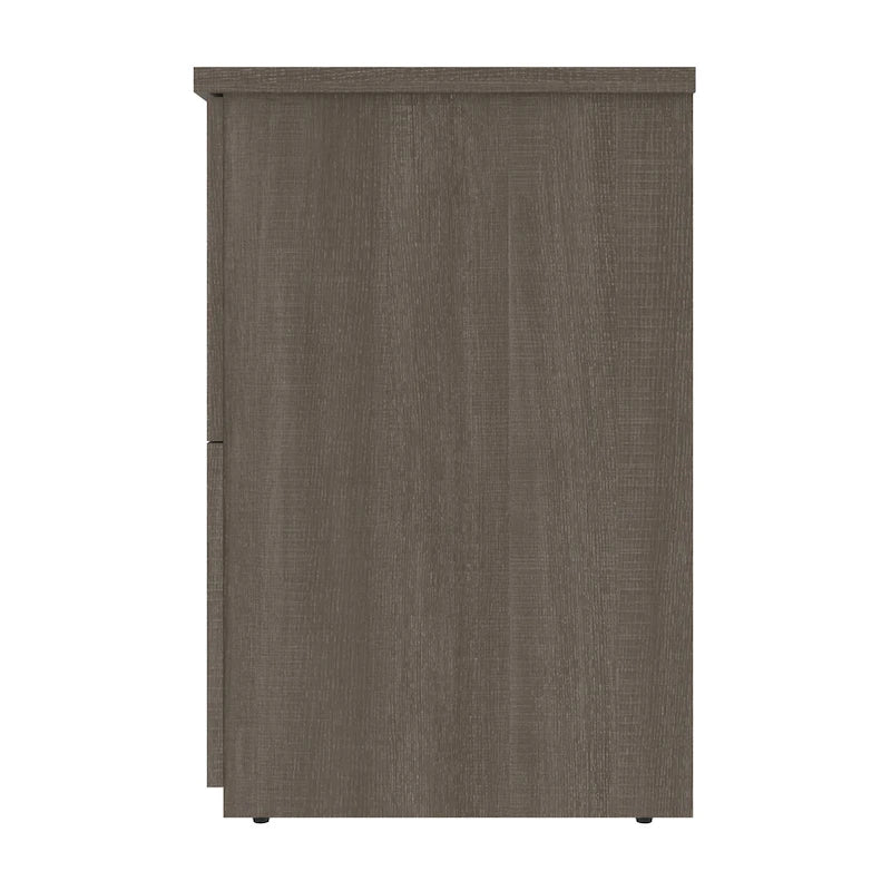 Classificatore laterale a 2 cassetti, 73,5 cm – Grigio Corteccia / Antigua