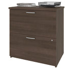 Classificatore laterale a 2 cassetti, 73,5 cm – Grigio Corteccia / Antigua