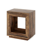 Tavolino Rettangolare a 2 Ripiani Grigio / Naturale / Marrone / Nero – Uso Singolo, MDF