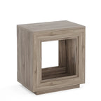 Tavolino Rettangolare a 2 Ripiani Grigio / Naturale / Marrone / Nero – Uso Singolo, MDF