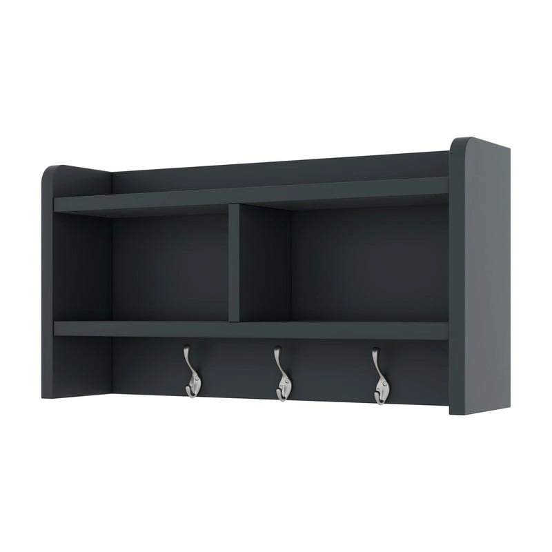 Appendiabiti da ingresso staccabile 4-in-1 bianco con panca portascarpe, cassetti e ganci – 2 posti