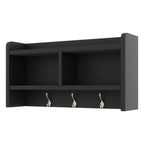 Appendiabiti da ingresso staccabile 4-in-1 bianco con panca portascarpe, cassetti e ganci – 2 posti